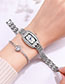 Fashion Silver Quartz Bracelet With Diamonds