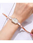 Fashion Rose Gold Leucorrhea Diamond Bracelet Watch With Diamonds