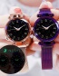 Fashion Purple Alloy Luminous Starry Sky Watch