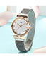 Fashion Silver With White Surface Digital Face Quartz Magnet Watch