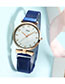 Fashion Rose Gold With White Surface Digital Face Quartz Magnet Watch