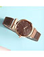 Fashion Rose Gold With White Surface Digital Face Quartz Magnet Watch