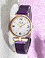 Fashion Purple Diamond Watch With Diamond Magnet
