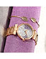 Fashion Purple Leaf Watch With Quartz