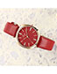 Fashion Red Ultra-thin Diamond Strap Watch