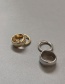 Fashion Gold Wide Edition Geometric Irregular Ring