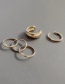Fashion Golden Geometric Open Multilayer Ring Set