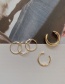Fashion Golden Geometric Open Multilayer Ring Set