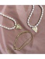 Fashion Snake Bone Golden Shaped Pearl Love Bracelet