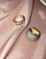 Fashion Double Gold (open) Geometric Split Ring