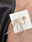 Fashion White Pearl Tassel Asymmetric Stud Earrings