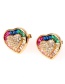 Fashion Golden Love Micro Stud Earrings