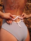 Fashion Gray Rope Fungus One-piece Swimsuit
