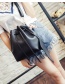 Fashion Light Brown Drawstring Ribbon Handbag Shoulder Crossbody Bag