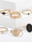 Fashion Golden 6-piece Alloy Eye Drops Ring