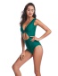 Fashion Red Hollow Cross One Piece Swimsuit