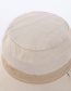 Fashion White + Pink Color-block Double-sided Fisherman Hat