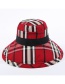 Fashion Black + Red Babag Color-blocking Fisherman Hat