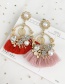 Fashion Creamy-white Alloy Studded Pearl Stud Earrings With Diamonds