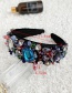 Fashion Color Resin Beaded Hairband With Diamonds