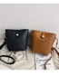 Fashion Khaki Soft Leather Shoulder Crossbody Bag