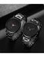 Fashion Black With Red Needles Men's Steel Band Monocular Watch