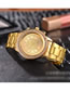Fashion Rose Gold Stainless Steel Quartz Watch With Diamonds