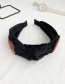 Fashion Black Fabric Knotted Diamond Love Headband