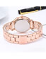 Fashion Pink Steel Strap Quartz Dial Watch