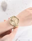 Fashion Golden Men's Quartz Watch With Scaled Steel Band