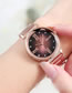 Fashion Brown Gradient Quartz Watch With Diamonds