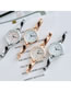 Fashion Golden + White Diamond Bracelet Stainless Steel Band Quartz Bracelet Watch