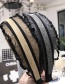 Fashion Black Gold Lace Fungus Bronzing Knotted Hair Hoop