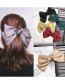 Fashion Navy Big Bow Solid Color Hair Clip