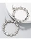 Fashion Color Alloy Pierced Earrings With Rhinestones