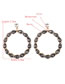 Fashion Color Alloy Pierced Earrings With Rhinestones
