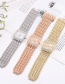 Fashion Silver Women's Quartz Watch With Diamond Square Metal Strap