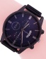 Fashion 8-gun Black Magnet Milano Quartz Watch With Calendar