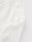 Fashion White Flare Sleeve Midi Long Lace Belt Sun Protective Clothing