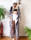 Fashion Chiffon Zebra Cardigan Zebra Print Chiffon Long Cardigan Sun Protection Clothing