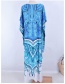 Fashion Photo Color Cotton-print Robe Smock Dress