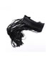 Fashion Black Bottom Tassel Tassel 75cm Fringe Skirt Studded Long Waist Belt