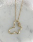 Fashion Golden Cubic Zirconia Butterfly Necklace