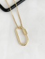 Fashion Golden Copper Round Necklace
