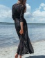 Fashion Black Lace Long Cardigan Sun Protection Clothing