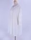Fashion White V-neck Chiffon Sun Dress