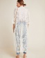 Fashion White Lace Cutout Cardigan