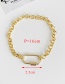 Fashion Golden Cubic Zirconia Round Bracelet