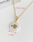 Fashion Golden Cubic Zirconia Snake Necklace