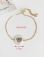 Fashion Golden Cubic Zirconia Eye Bracelet